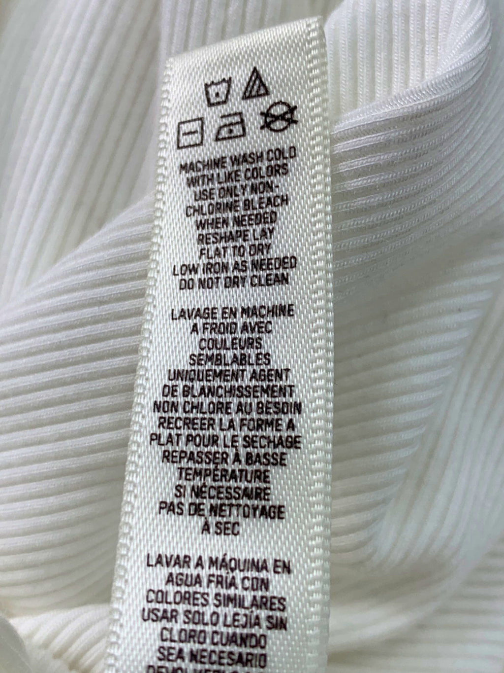 Skims White Long Sleeve Dress UK XS