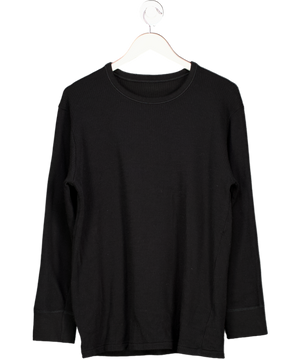 M&S Black Ribbed Thermal Base Layer UK XXL