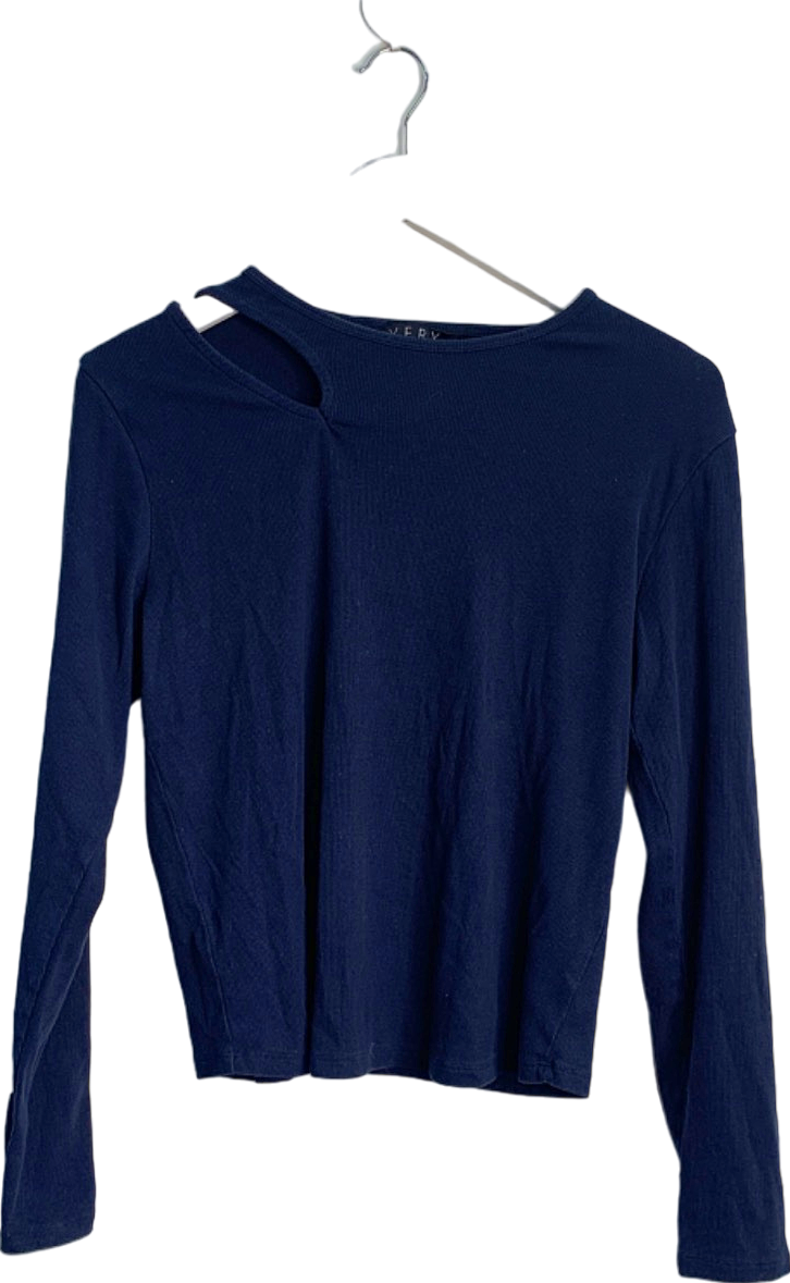 V by Very Navy Long Sleeve Top UK 20