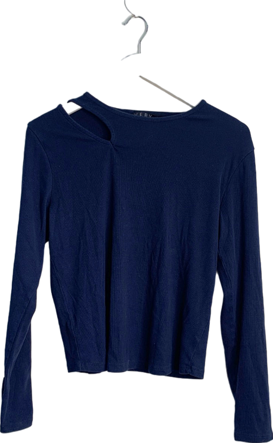V by Very Navy Long Sleeve Top UK 20