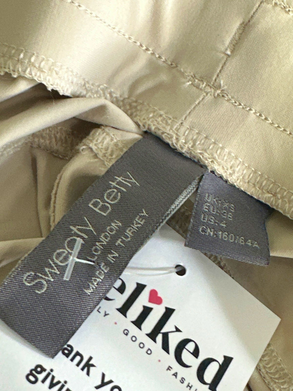 Sweaty Betty Mineral Beige Explorer 25" Trouser UK XS