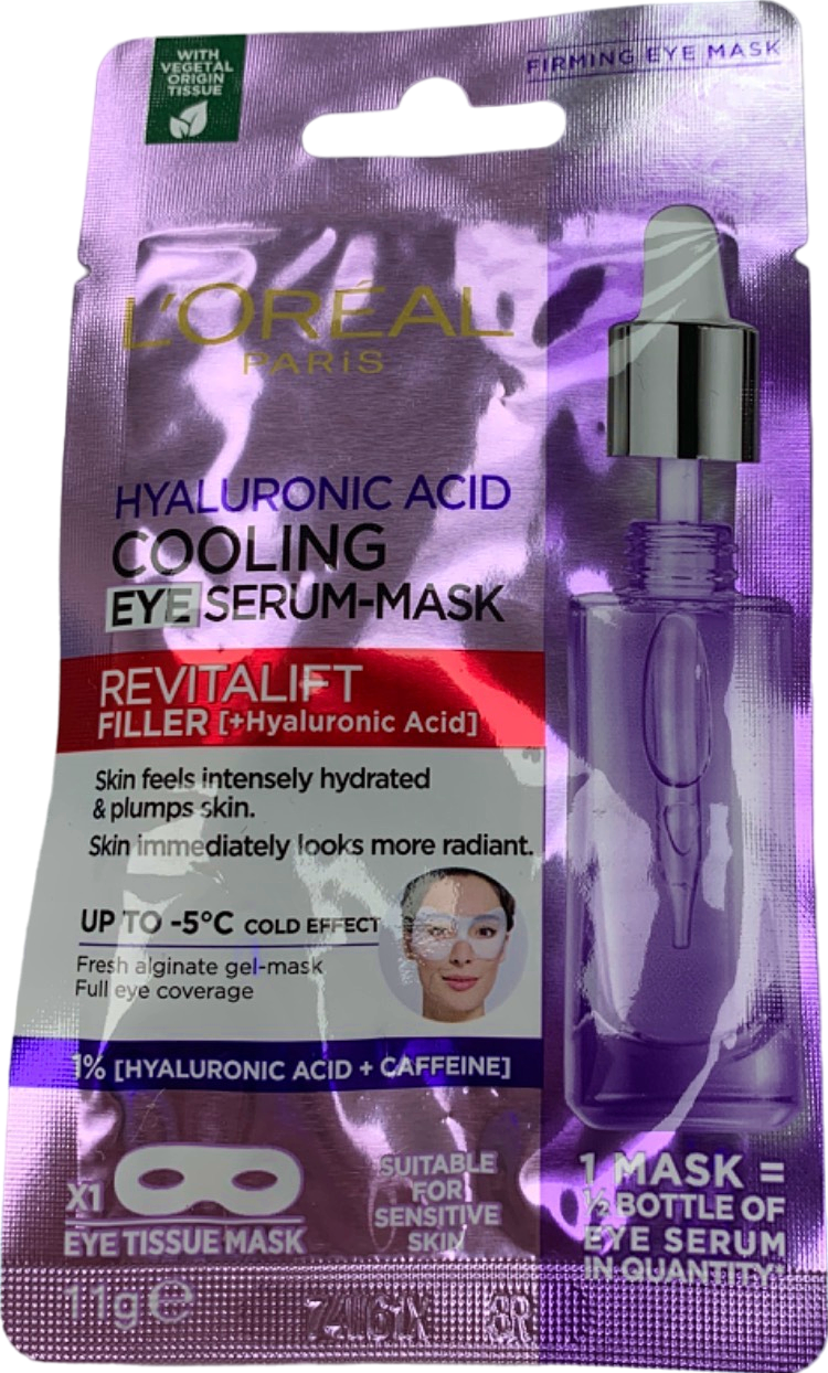 L’Oréal Paris Hyaluronic Acid Cooling Eye Serum-Mask Revitalift Filler 11g