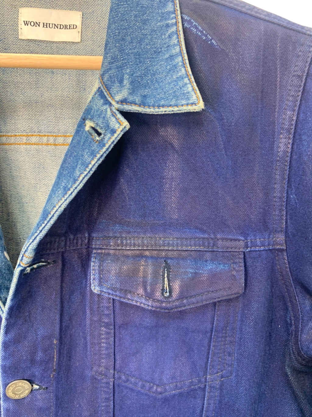 Won Hundred Blue Denim Jacket UK L