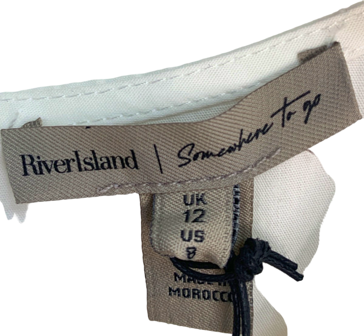 River Island White Smart Dress UK 12