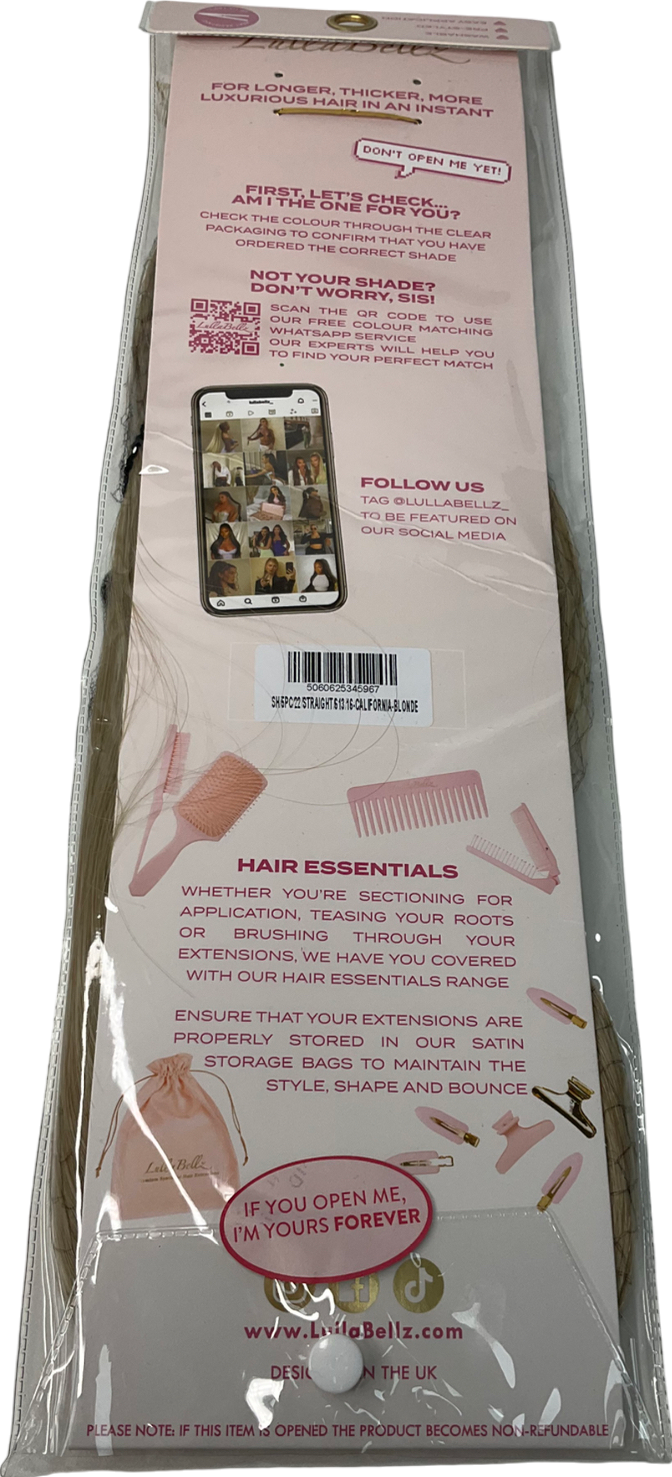 LullaBellz Beige 5 Piece Straight Clip In Hair Extensions One Size