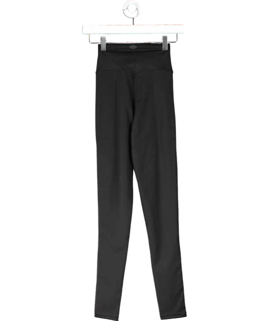 The Couture Club Black Sculpting Stretch Crossover Waistband Leggings UK 6