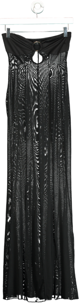 Outcast Black Mesh Maxi Dress S