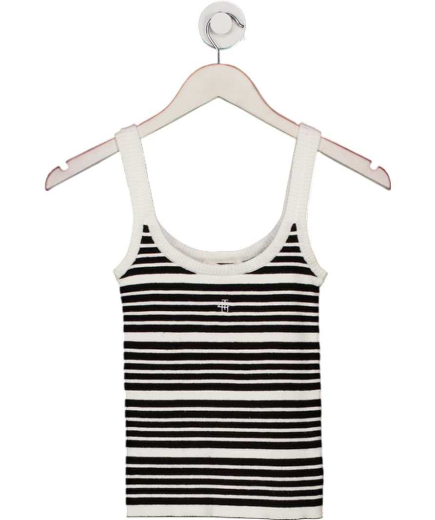 4th & Reckless Black And White Stripe Knitted 4th Vest Top UK 8
