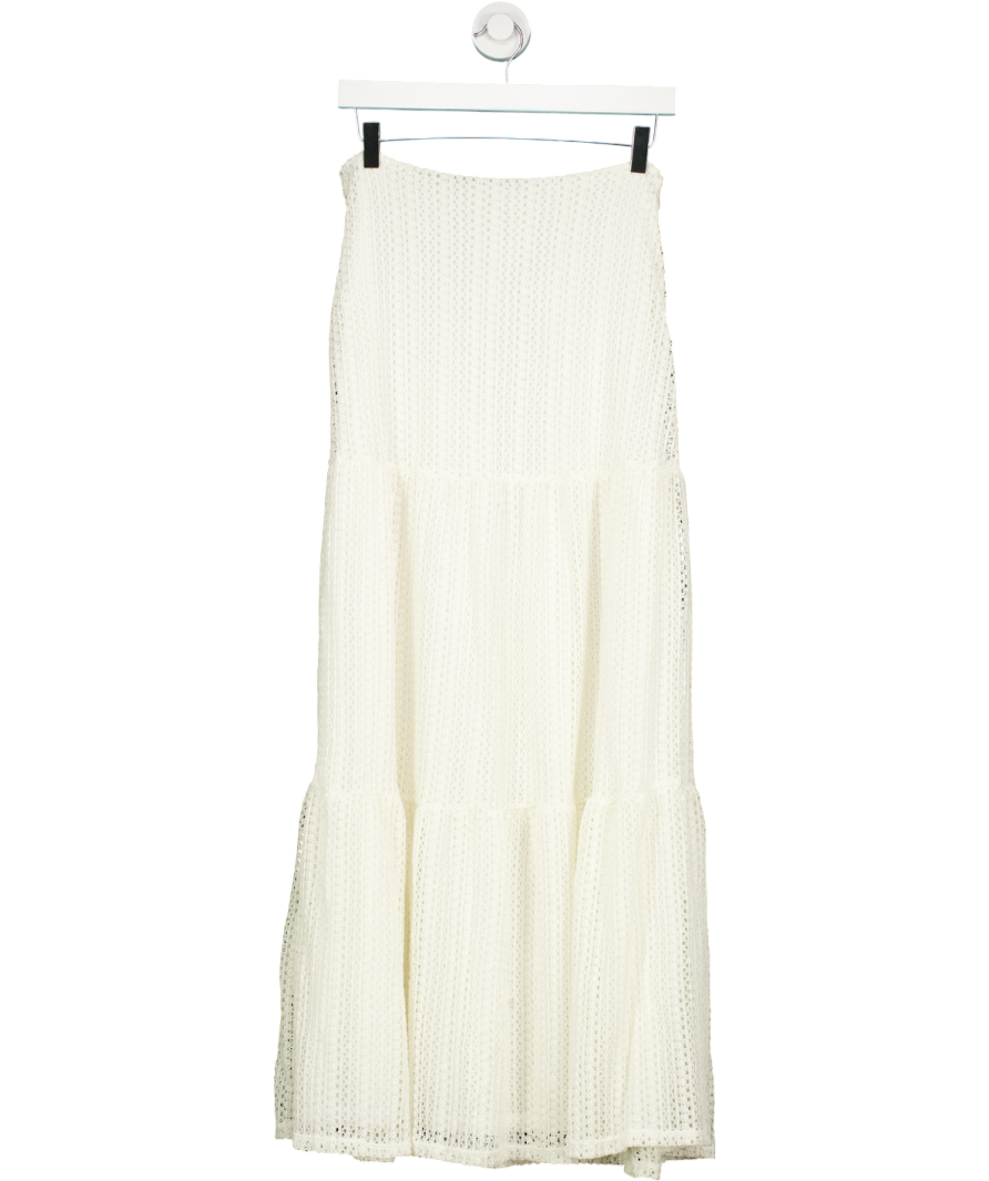 White Fox White Back To Summer Maxi Skirt UK M