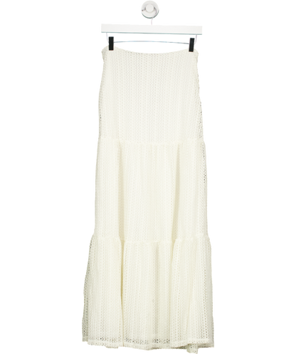 White Fox White Back To Summer Maxi Skirt UK M