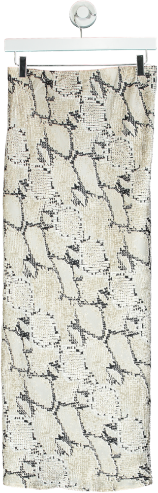 F&F Beige Snake Print Skirt UK 10