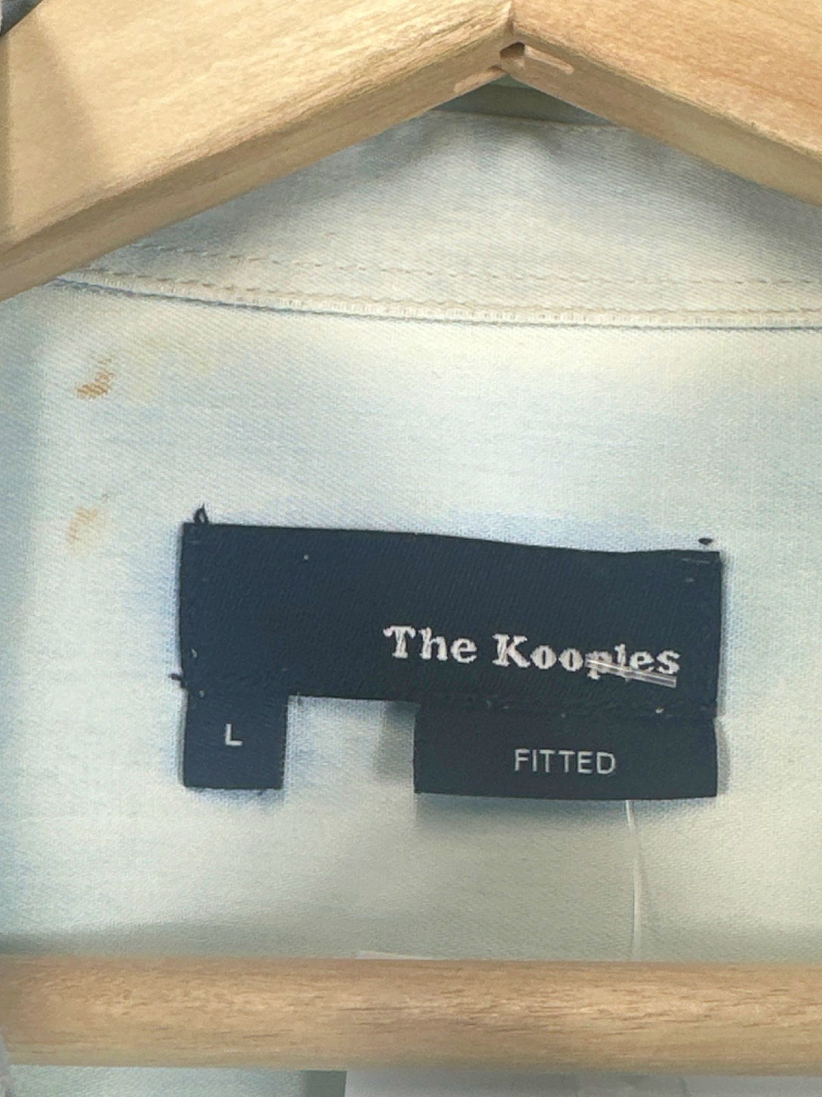 The Kooples Light Blue Denim Shirt UK L