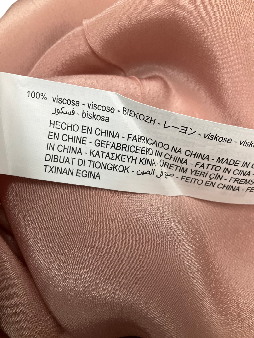 ZARA Pink Viscose Button Down Shirt UK M