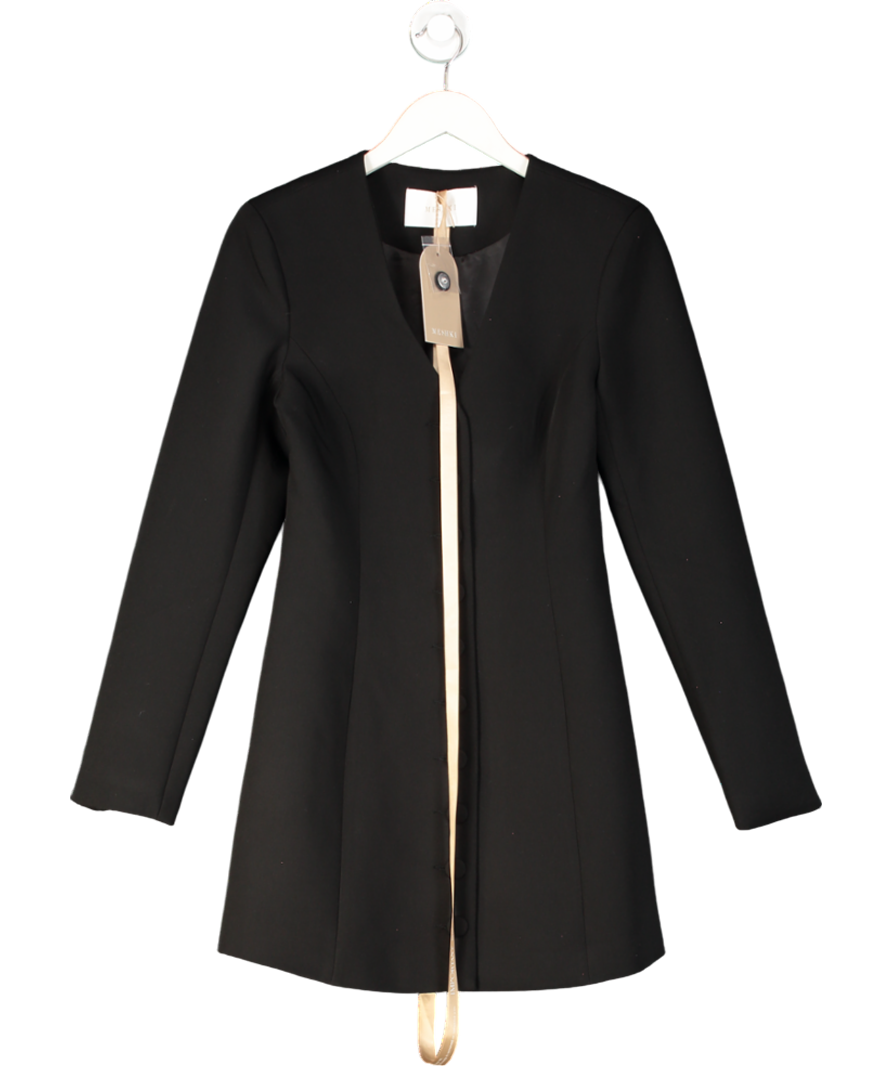 Meshki Black Hurley Long Sleeve Blazer Mini Dress UK S