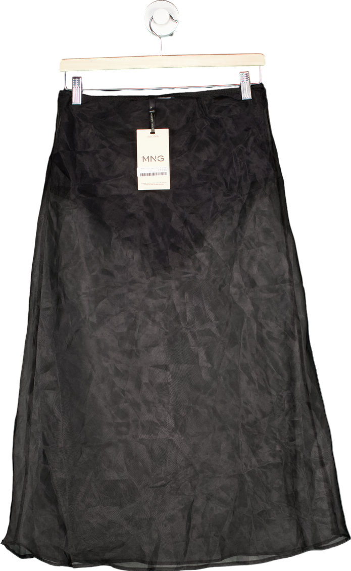 Mango Black Falda Clara Skirt EUR M