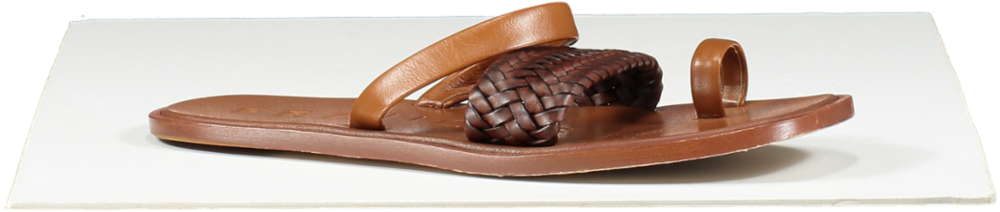 Dear Frances Brown Leather Lee - T-bar Sandals UK 5 EU 38 👠