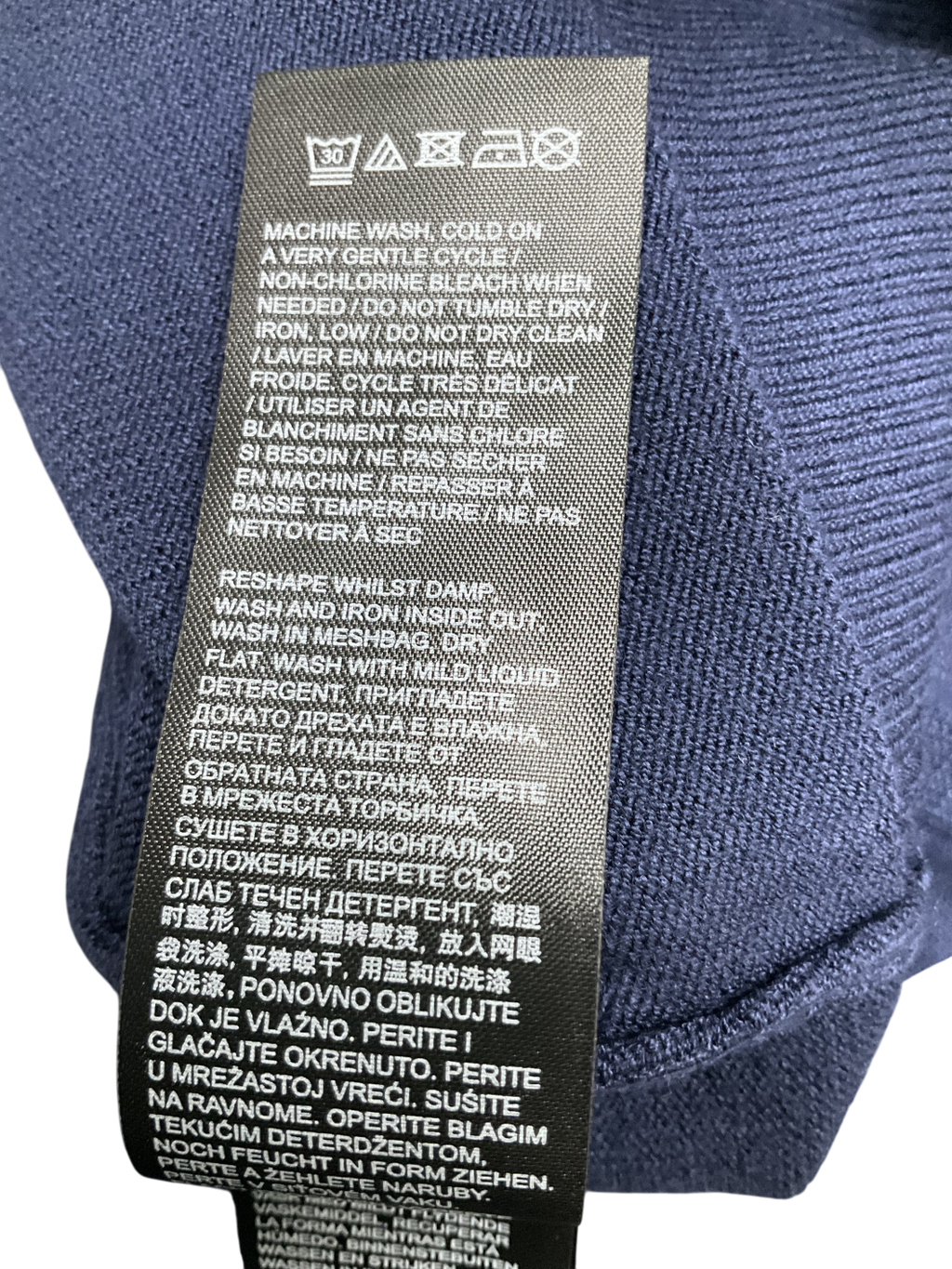 Blue Anthology Navy Contrast Trim Cardigan UK 12