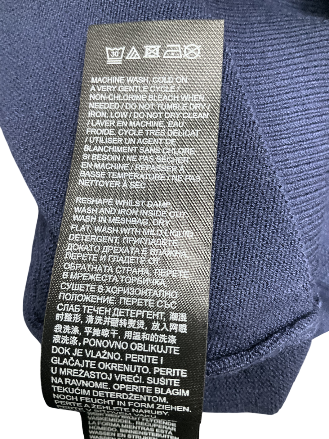 Blue Anthology Navy Contrast Trim Cardigan UK 12