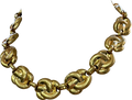 River Island Yellow Gold Knot Necklace One Size