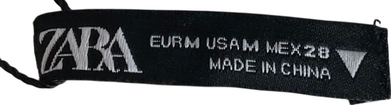 ZARA Metallic Silver Open Backed Top UK M