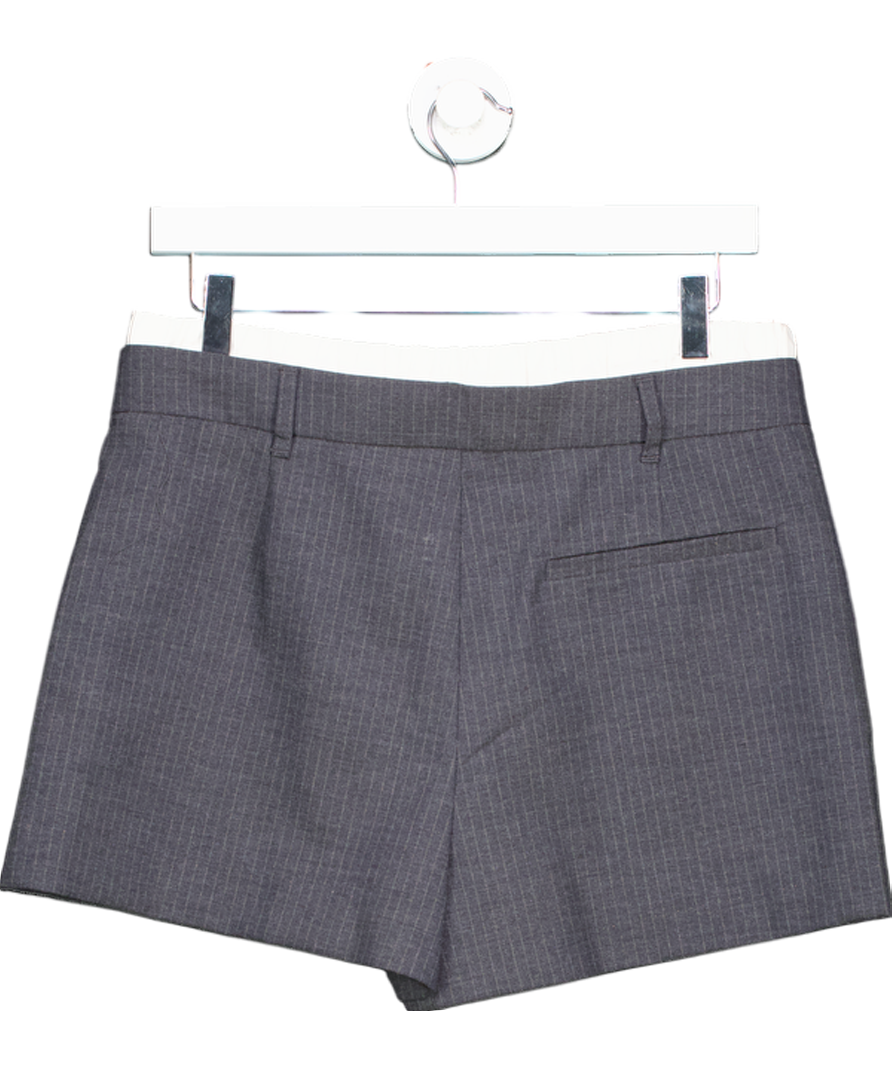 304 Grey Tailored Pinstripe Skort UK M