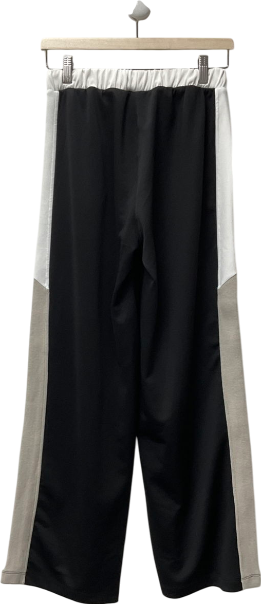 River Island Black Monochrome Side Stripe Wide Leg Trousers UK S