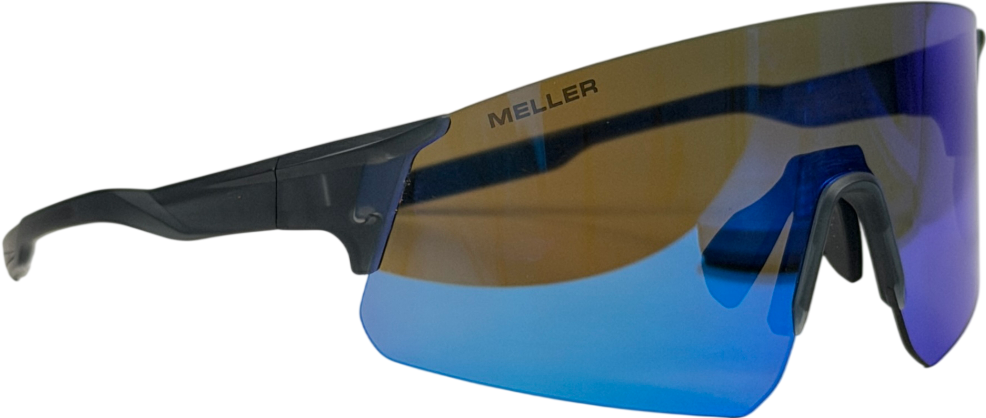 MELLER Blue Dua Reflective Sporty Sunglasses  in Case / Box