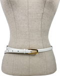 Arket White Leather Belt UK XS/S