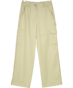 La vie Green Cargo Style Relaxed Trousers UK M
