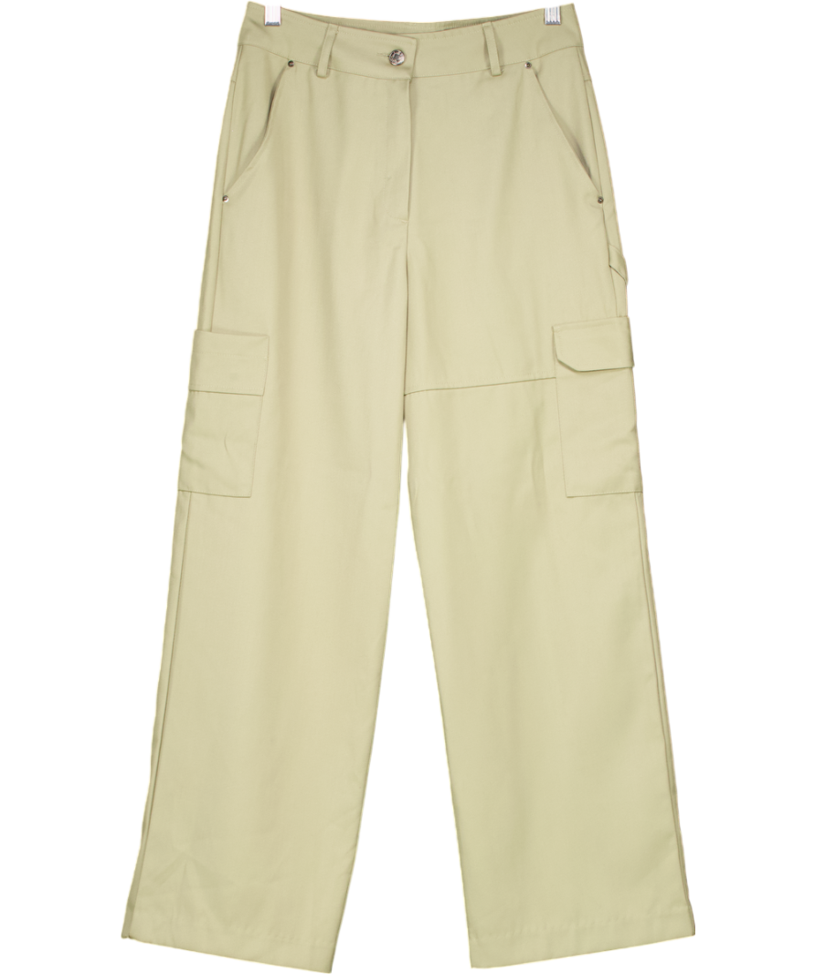 La vie Green Cargo Style Relaxed Trousers UK M