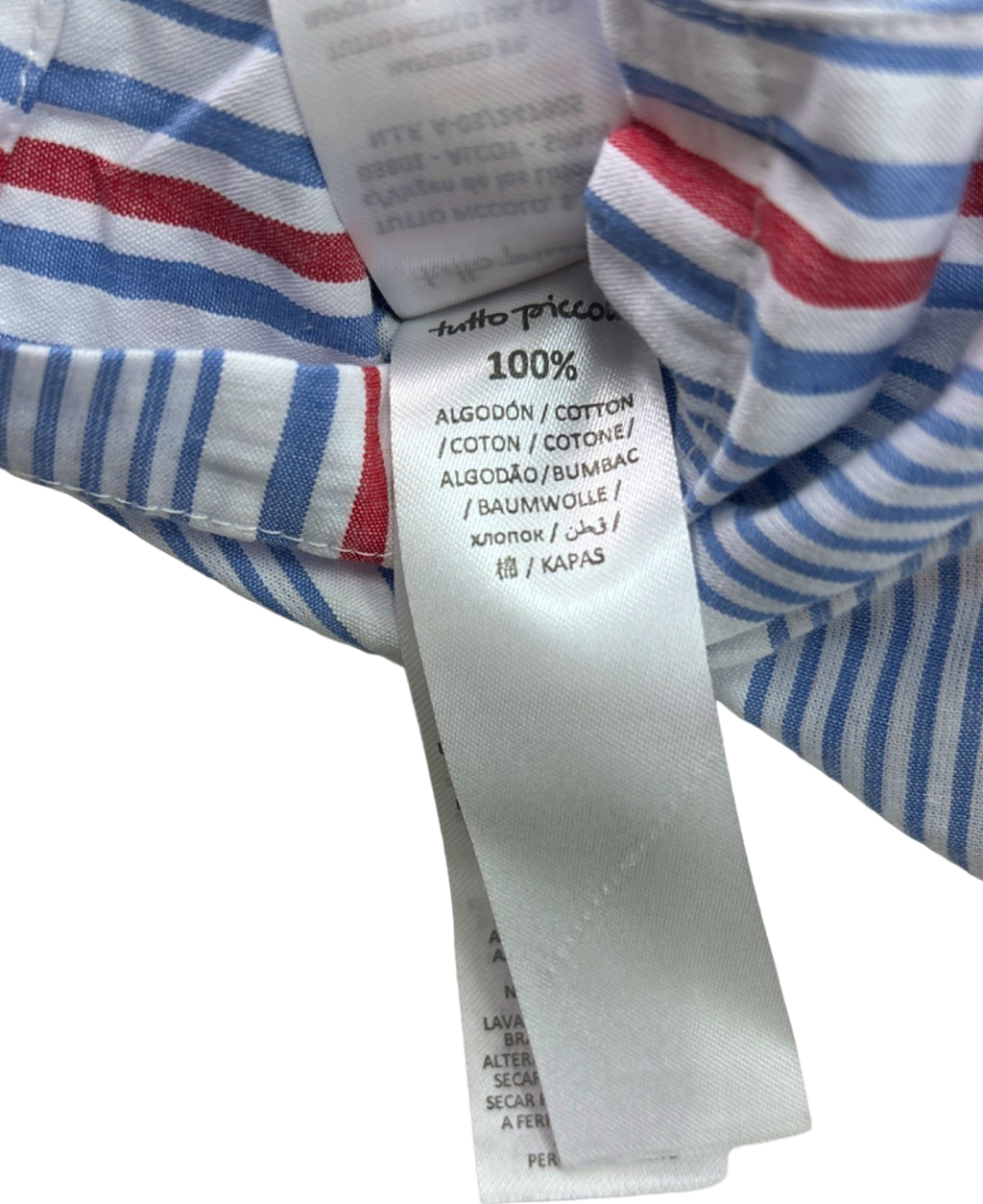 Tutto Piccolo Blue/Red/White Striped Bermuda Shorts 24M (UK 18-24 Months)