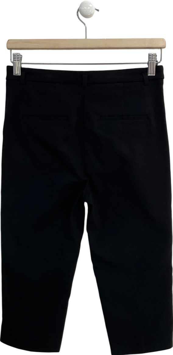 MANGO Black Capri Trousers UK 8