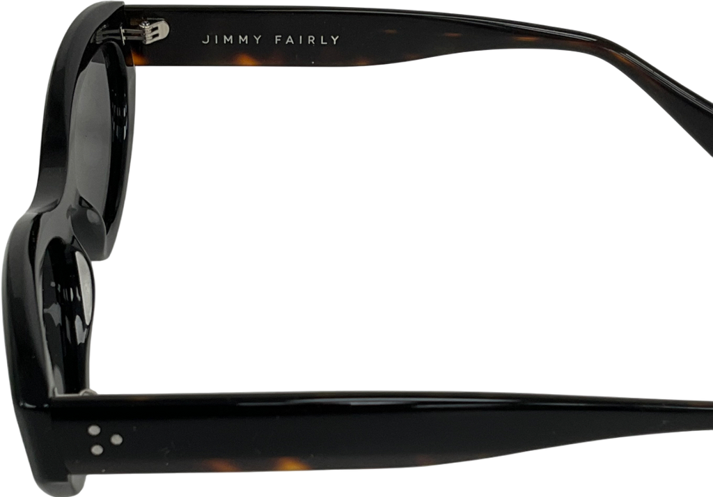 jimmy fairly Black The Villa Sunglasses in case