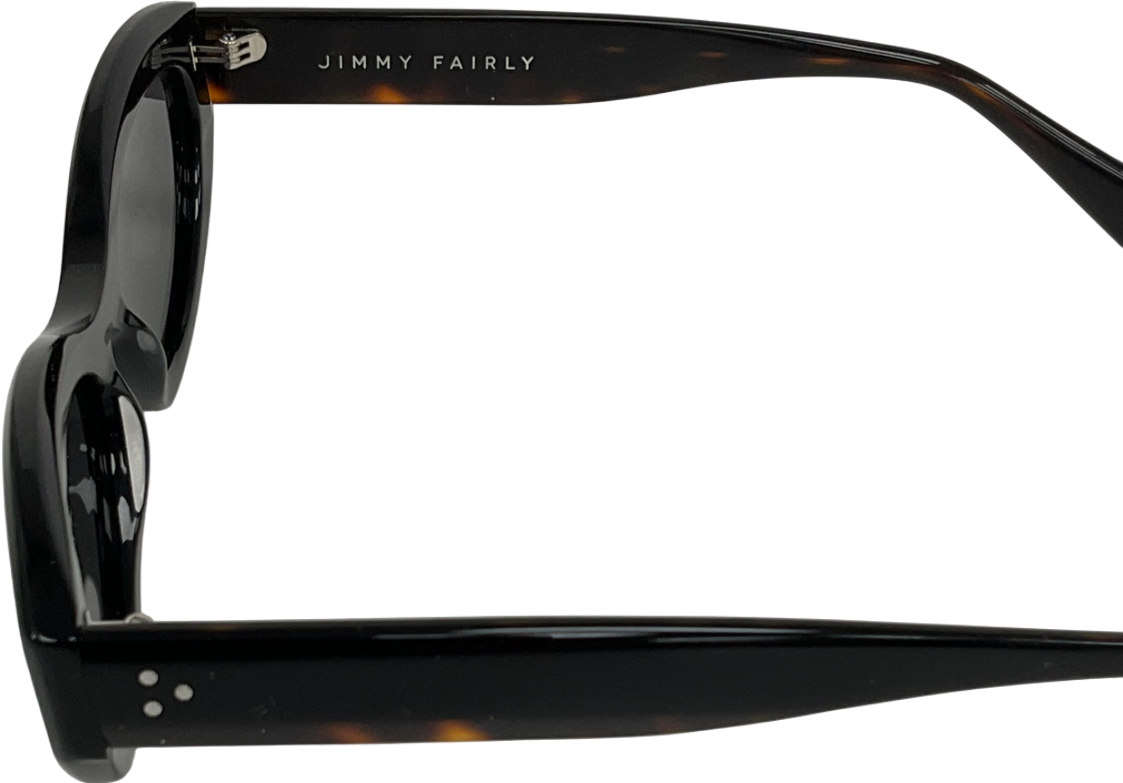 jimmy fairly Black The Villa Sunglasses in case