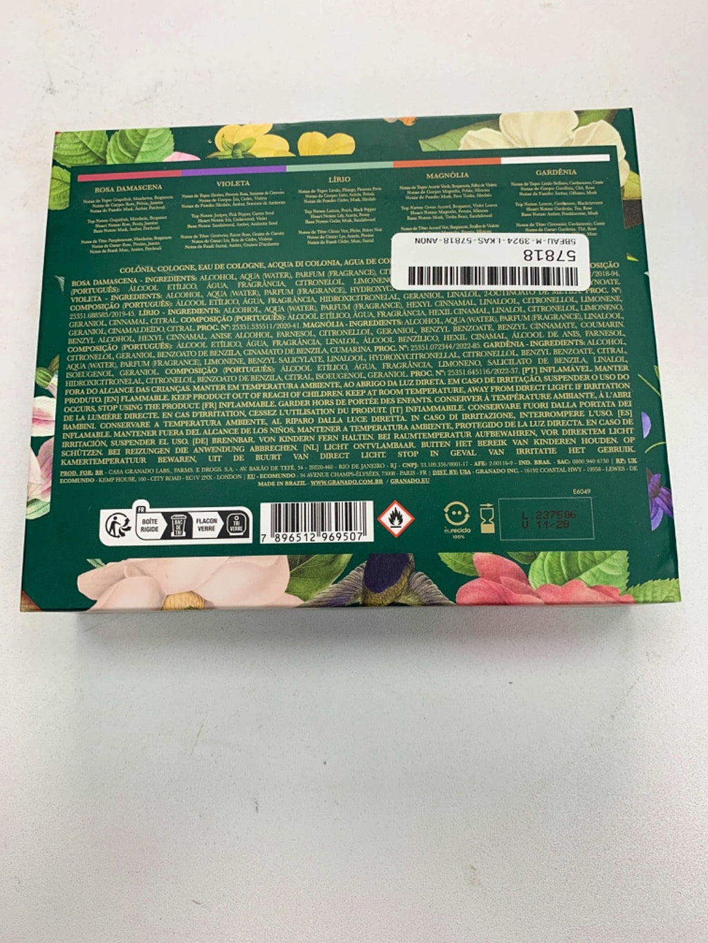 Granado Discovery Set - Coleção Florais Rosa Damascena, Violeta, Lírio, Magnólia, Gardênia 10ml