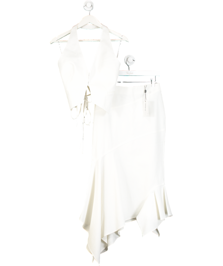ILA The Label White Waistcoat And Skirt Set UK 8