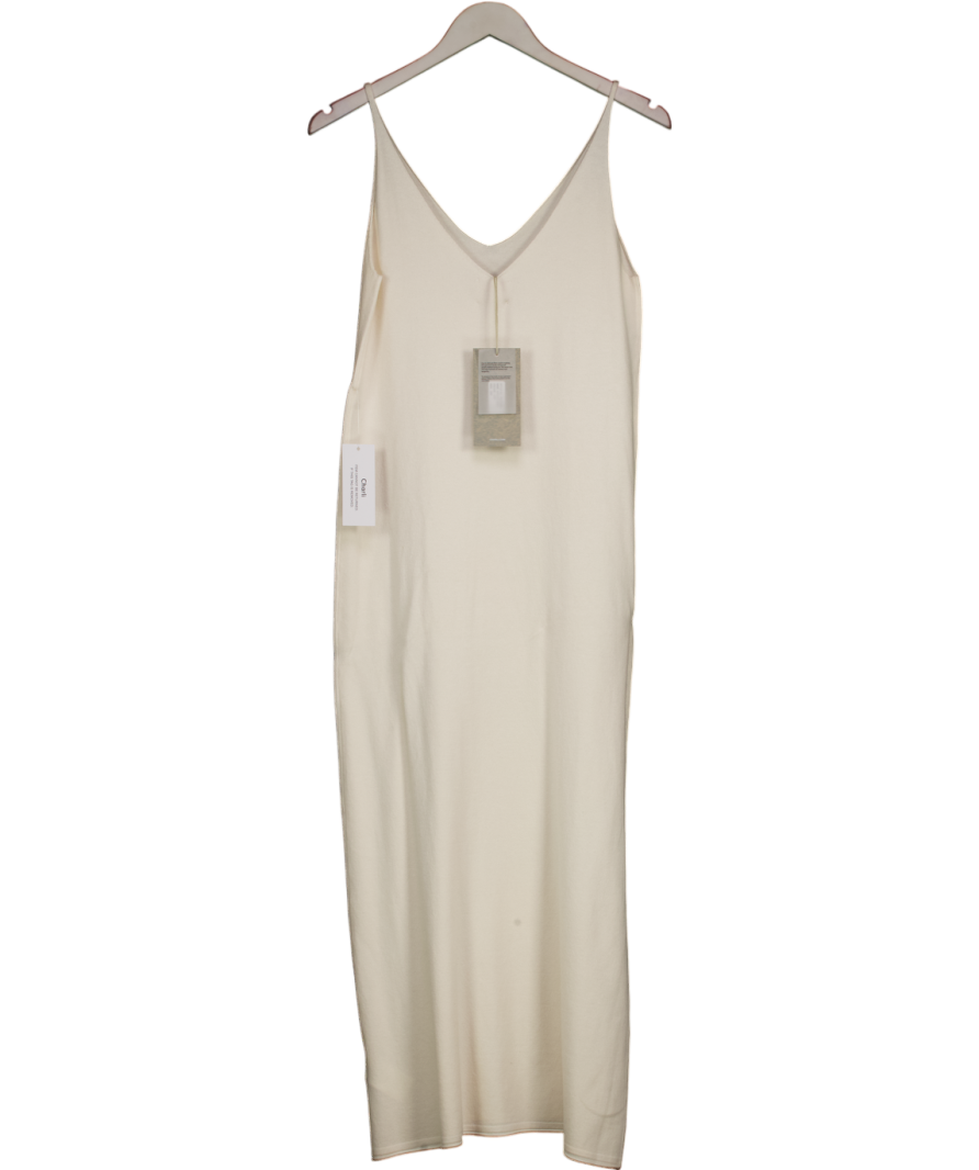 Charli Cream Sofia Long Line Cardigan And Maxi Dress Set UK M