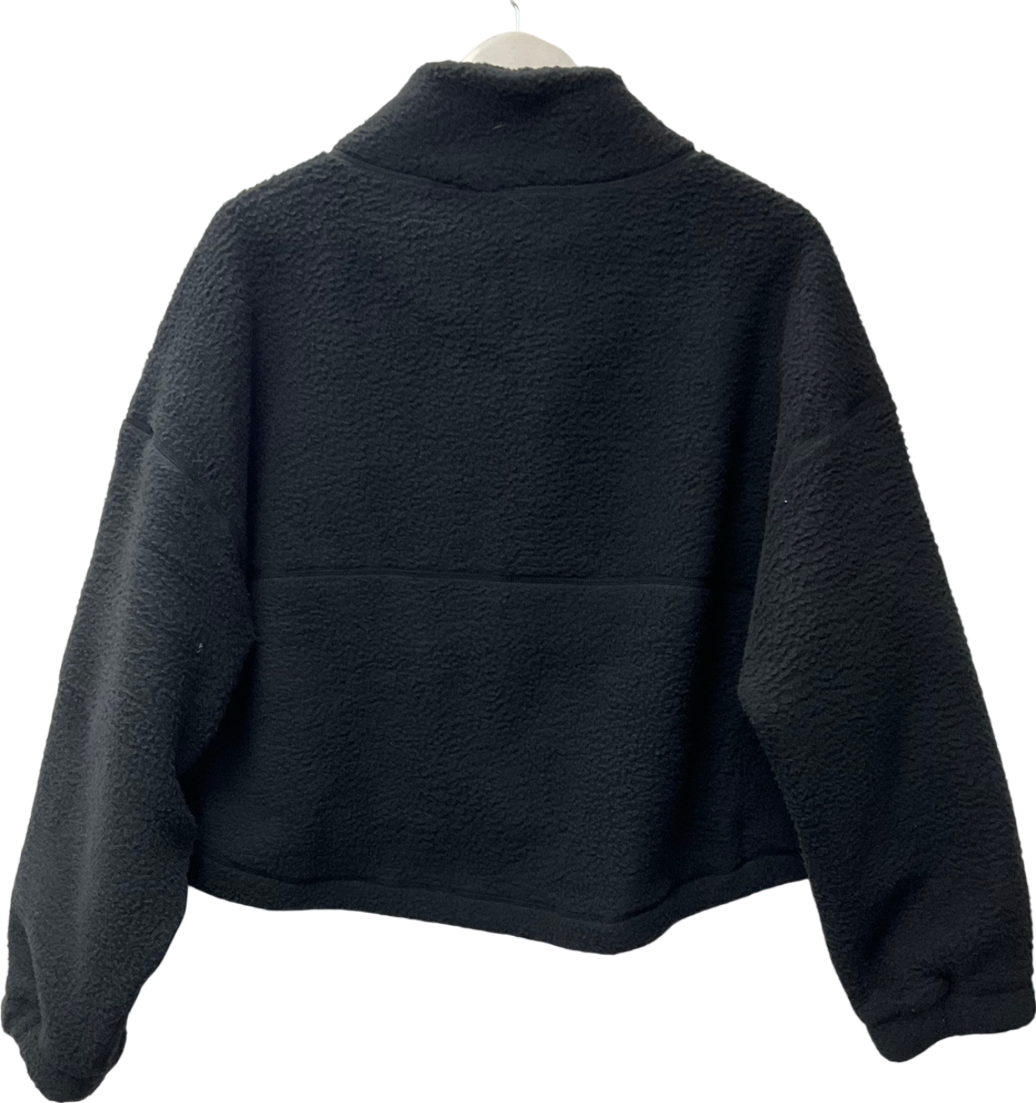 gymshark Black Elevate Fleece Midi Jacket UK XXL