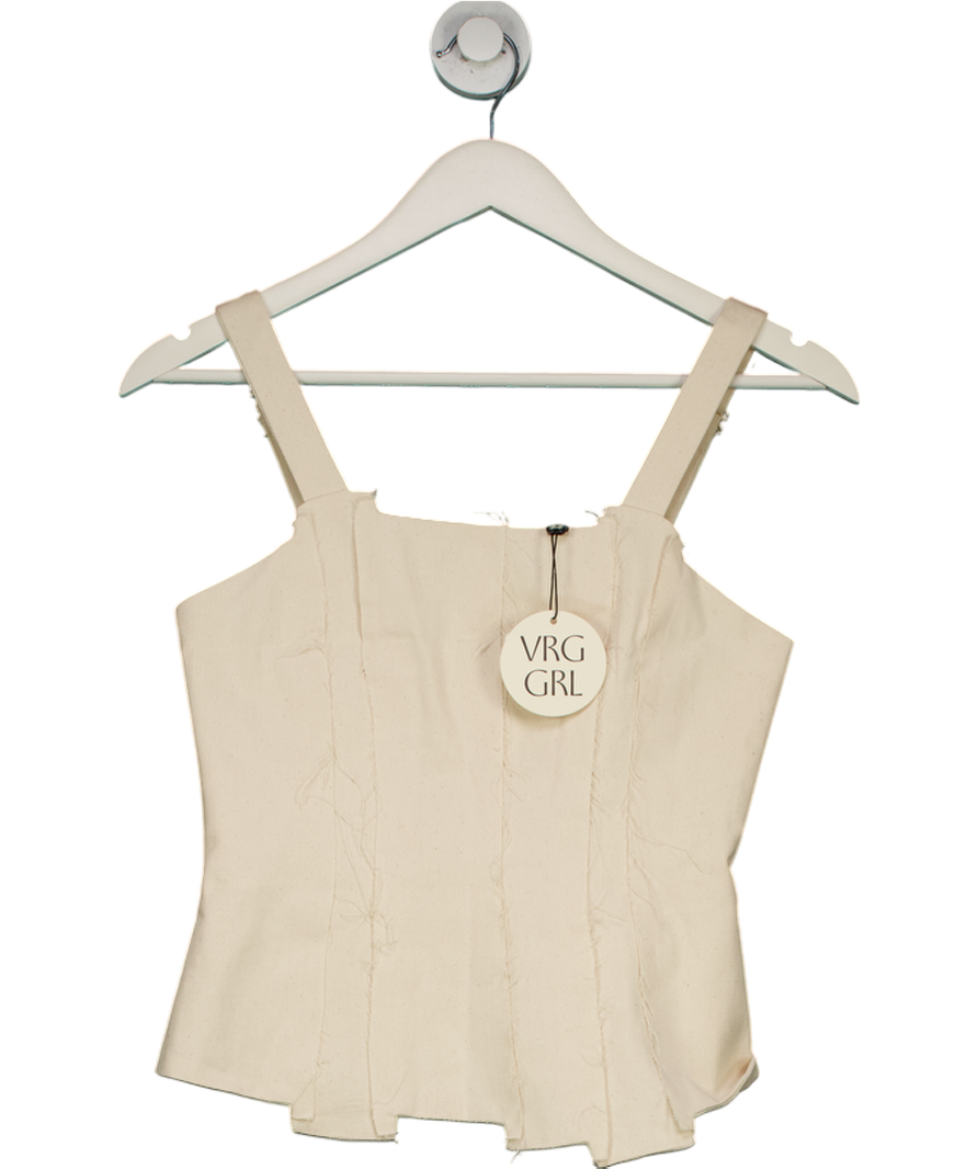 VRG GRL Beige Callie Top UK 8