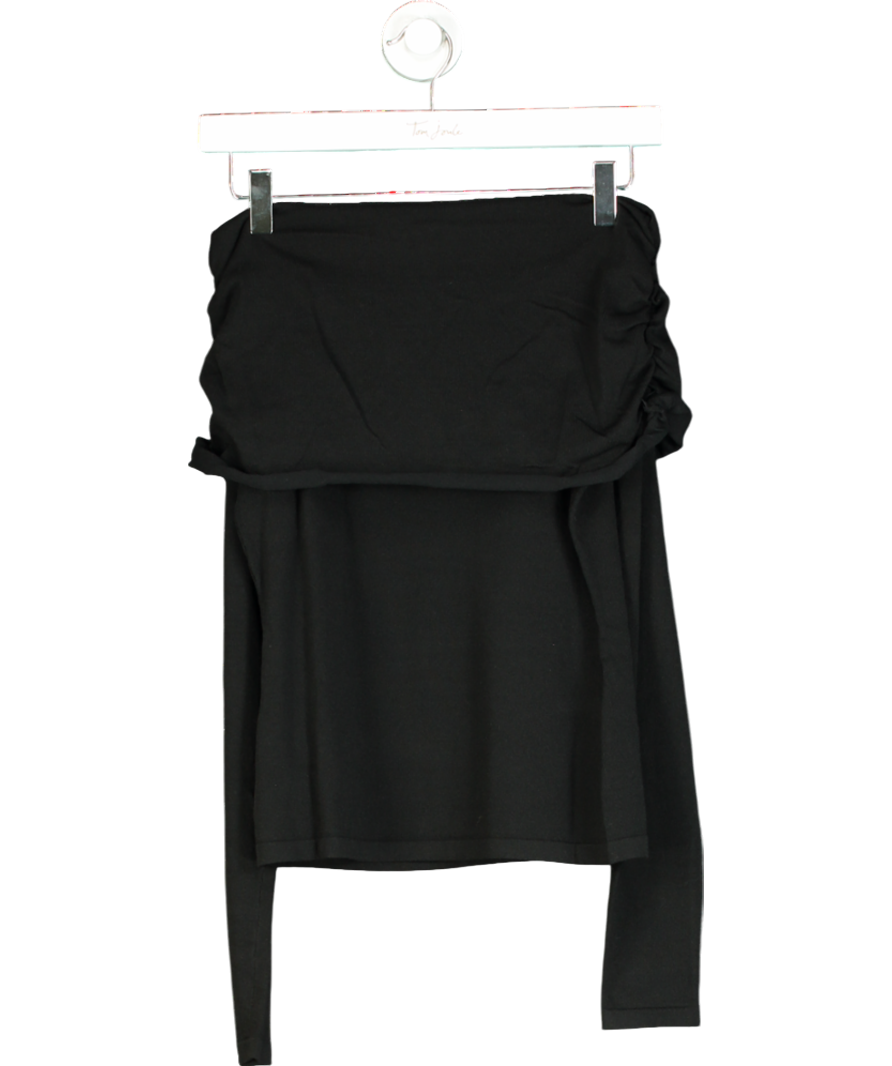 MANGO Black Off Shoulders Sweater UK S