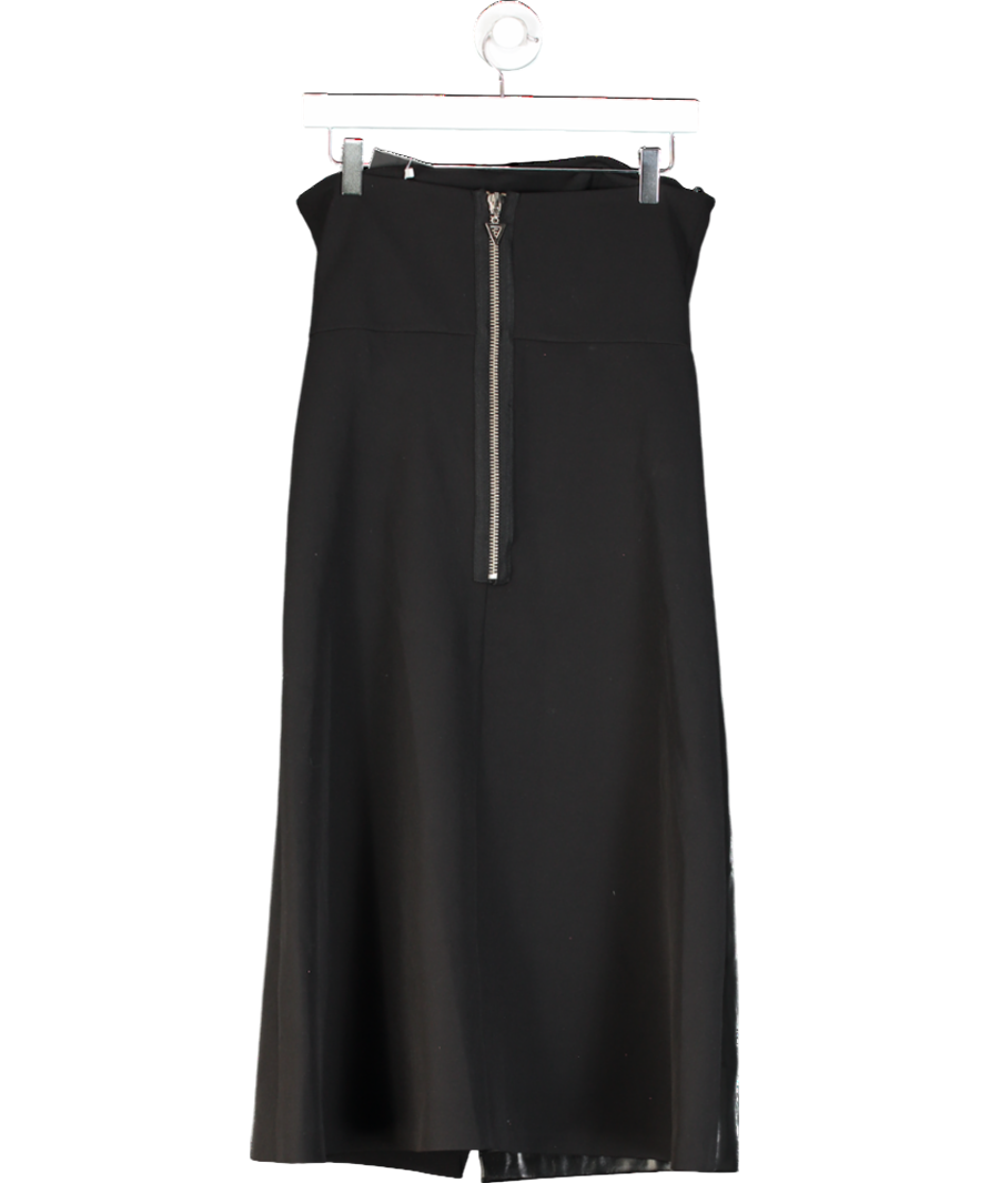 Mirimalist Black Savile Strapless Midi Dress UK S