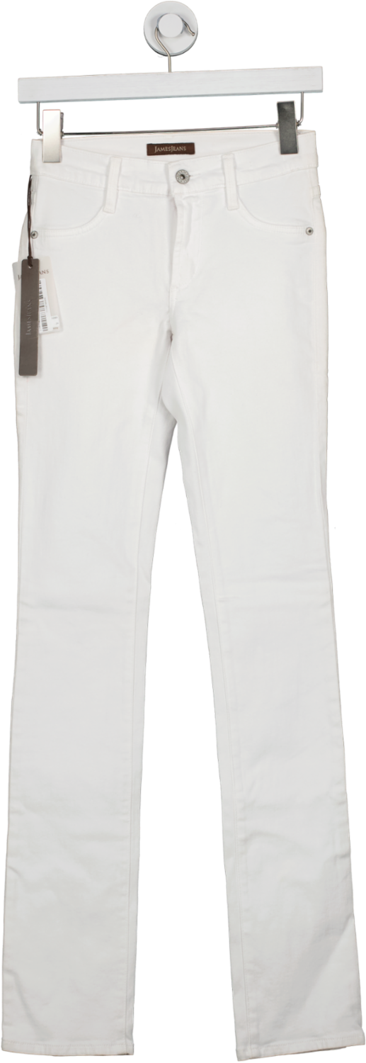 James Jeans White Hunter Straight Jeans- Frost W24