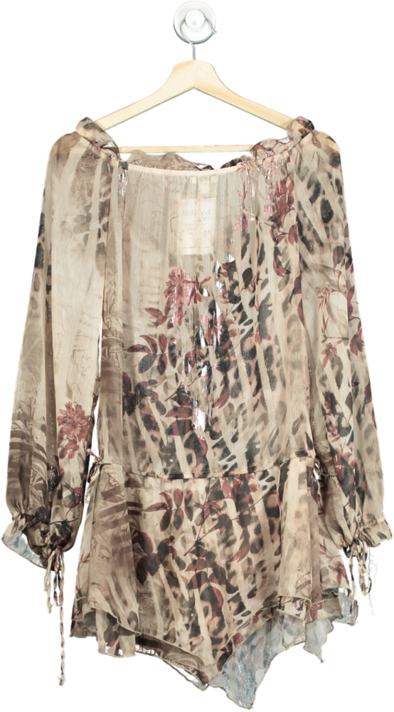 Jaded London Floral Long Sleeve Romper UK 6