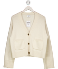 almada label Cream Wool / Cashmere Oversize Beja Cardigan UK S