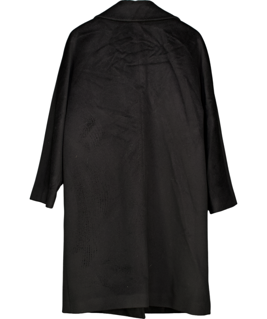 Stand Studio Black Double Breasted Coat UK 8