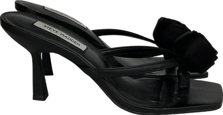 STEVE MADDEN Black Jannie Sandal UK 7 EU 40 👠