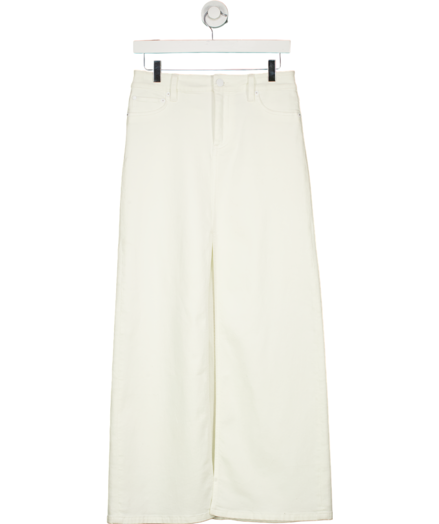 Alice + Olivia White Denim Maxi Skirt W26