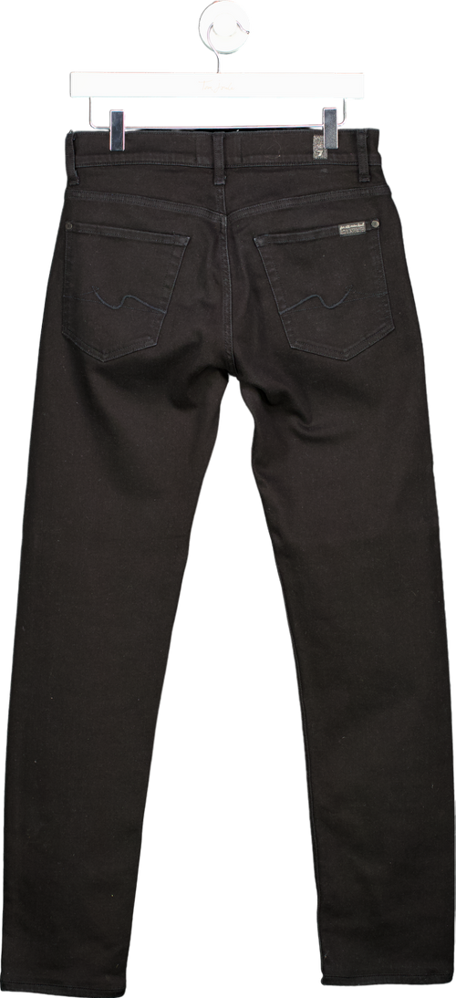 7 For All Mankind Black Kayden Luxe Performance Jeans UK W29