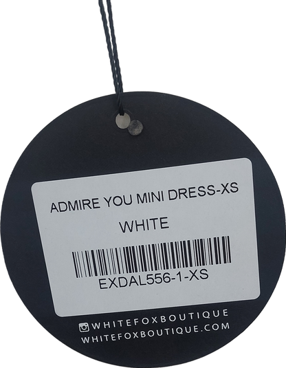 White Fox White Admire You Mini Dress UK XS