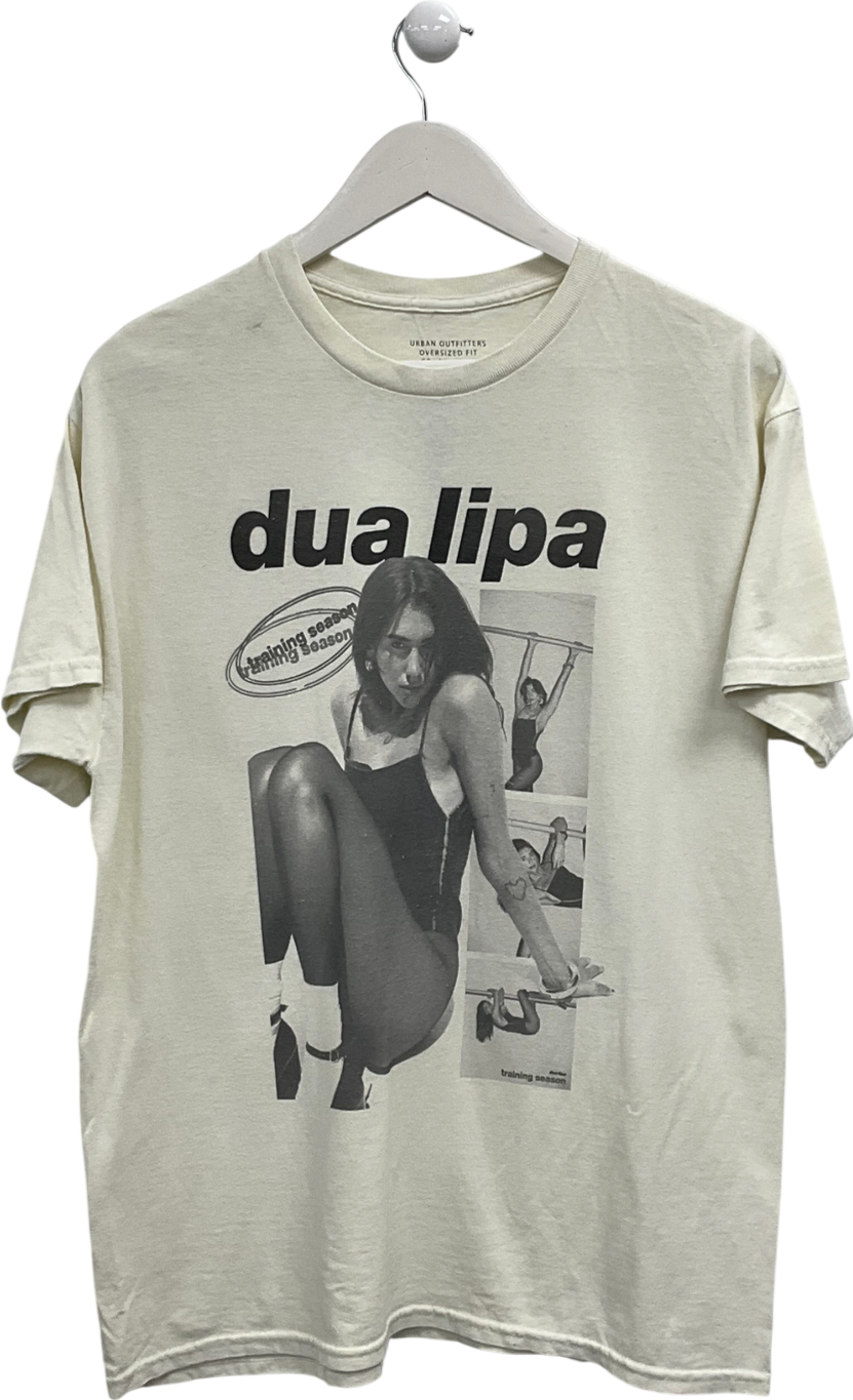 Urban Outfitters Cream Dua Lipa T-shirt UK S